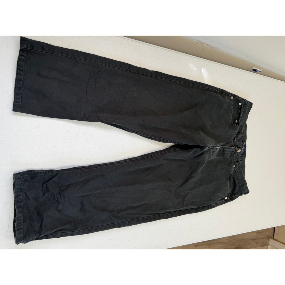 Cerruti Jeans Essential Mens 35x34 Washed Black Straight Leg Denim Trousers
